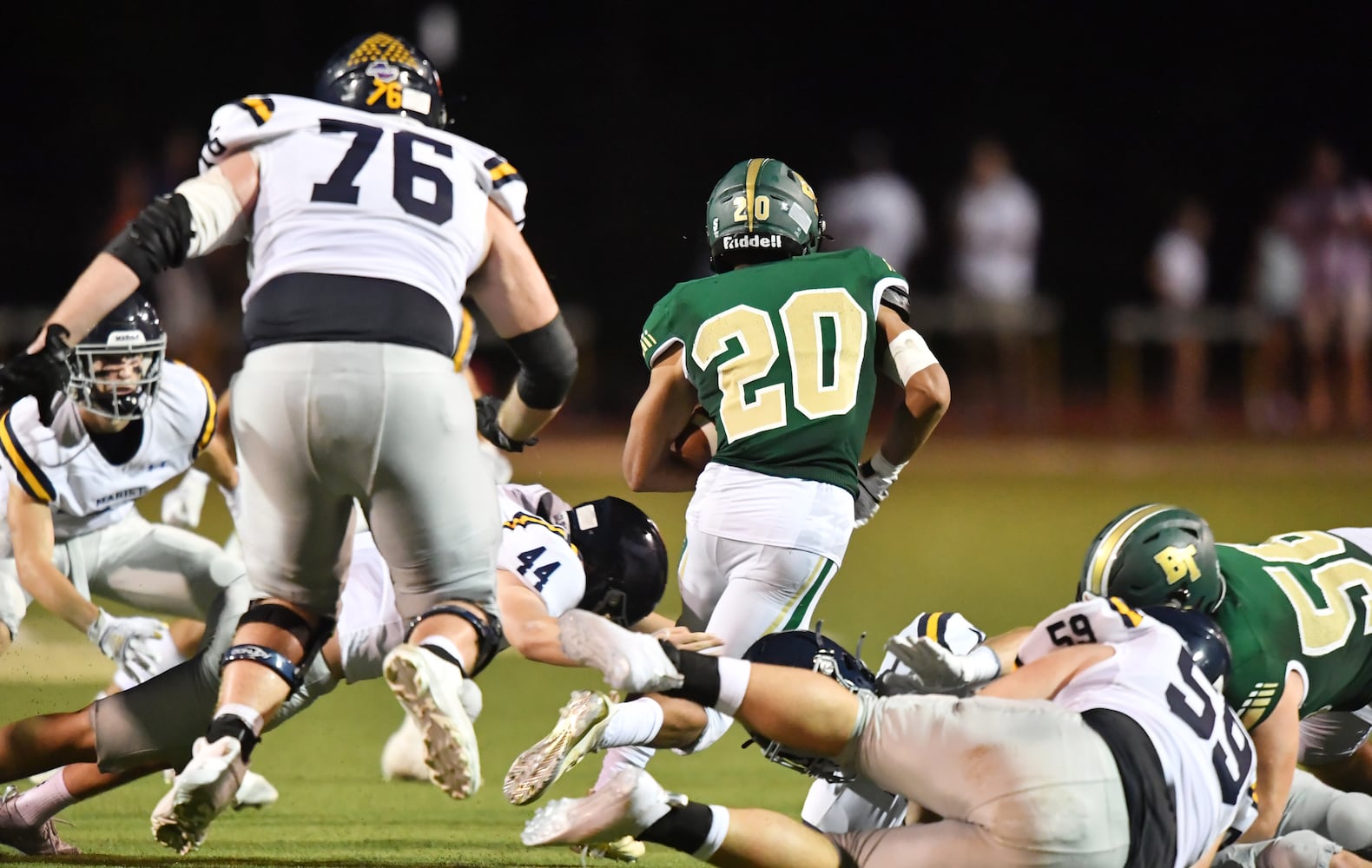 high school football: Marist at Blessed Trinity