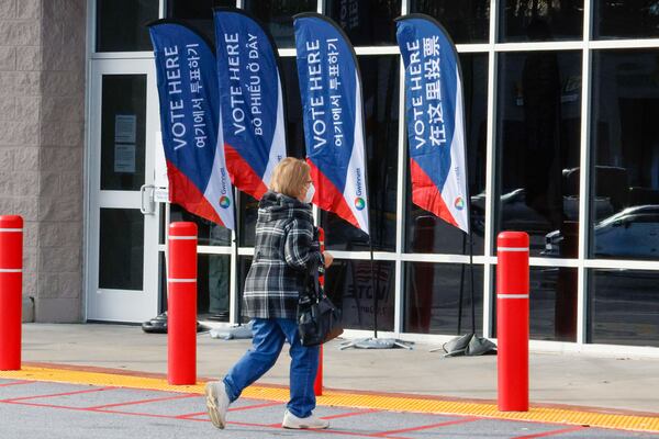 Early voting for the 2024 Georgia presidential primary is underway. (Miguel Martinez / miguel.martinezjimenez@ajc.com)