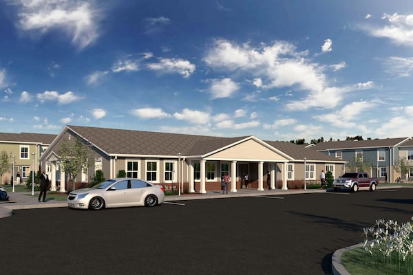 Renderings of the planned Forest Cove Apartments renovation provided by The Millennia Companies, which is in the process of finalizing a purchase of the affordable housing complex.