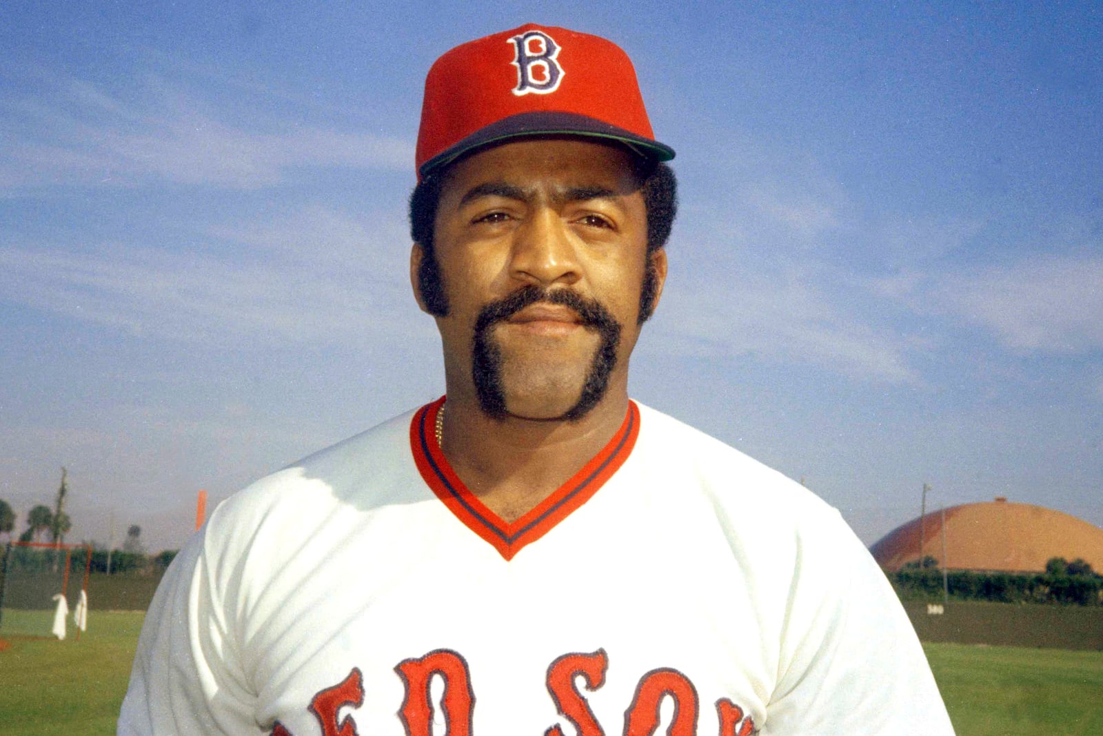 FILE - Boston Red Sox pitcher Luis Tiant is pictured in 1974. (AP Photo/Phil Sandlin, File)