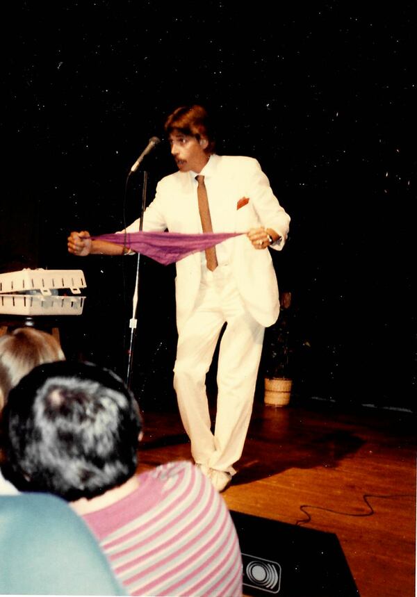 Jeff Justice during one of his early magic routines.
(Courtesy of Jeff Justice)