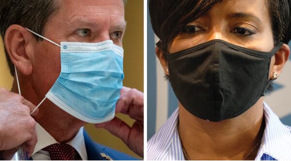 Gov. Brian Kemp on Thursday dropped his lawsuit that aimed to block Atlanta Mayor Keisha Lance Bottoms' order requiring masks and pursuing other coronavirus restrictions.