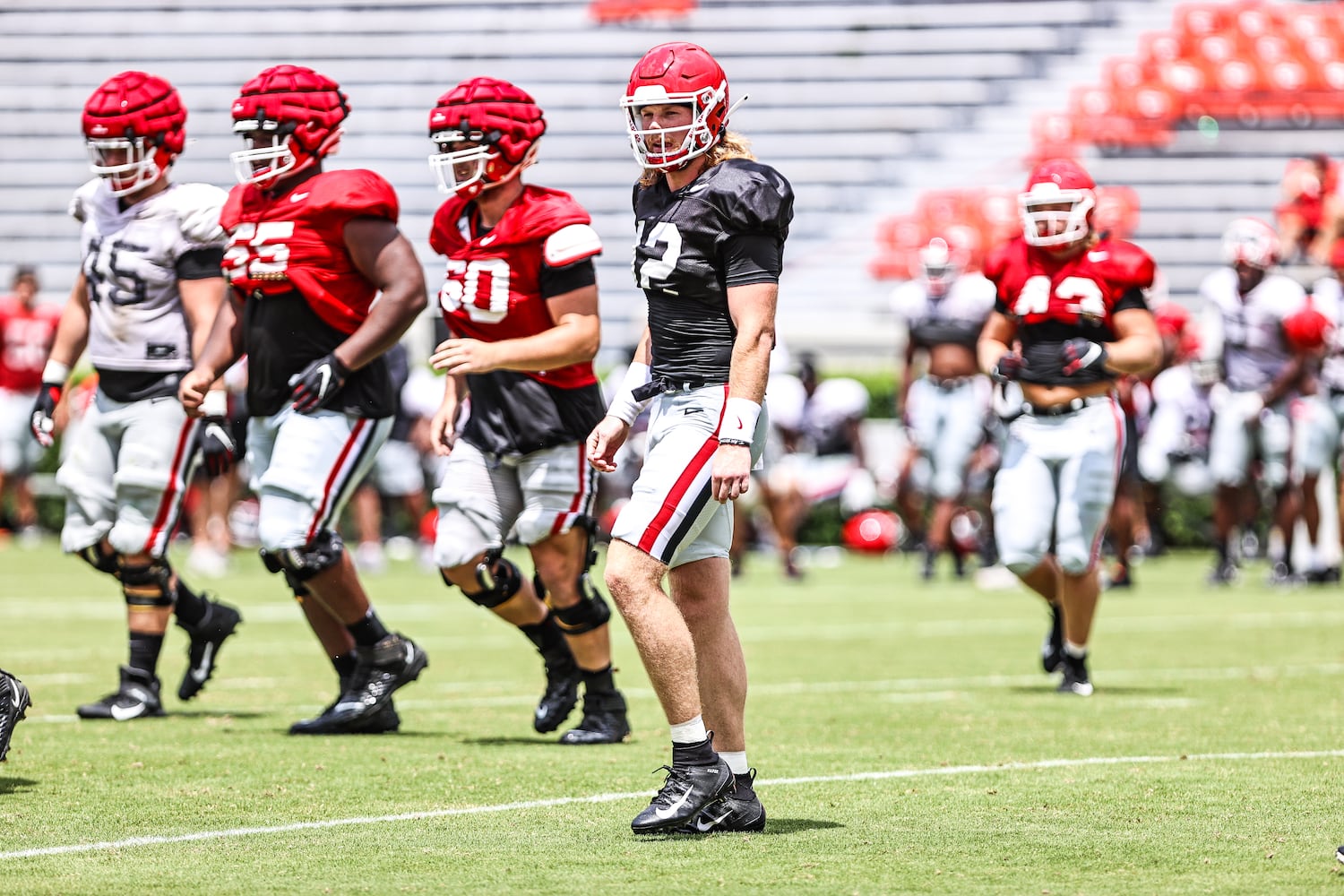 Georgia football practice