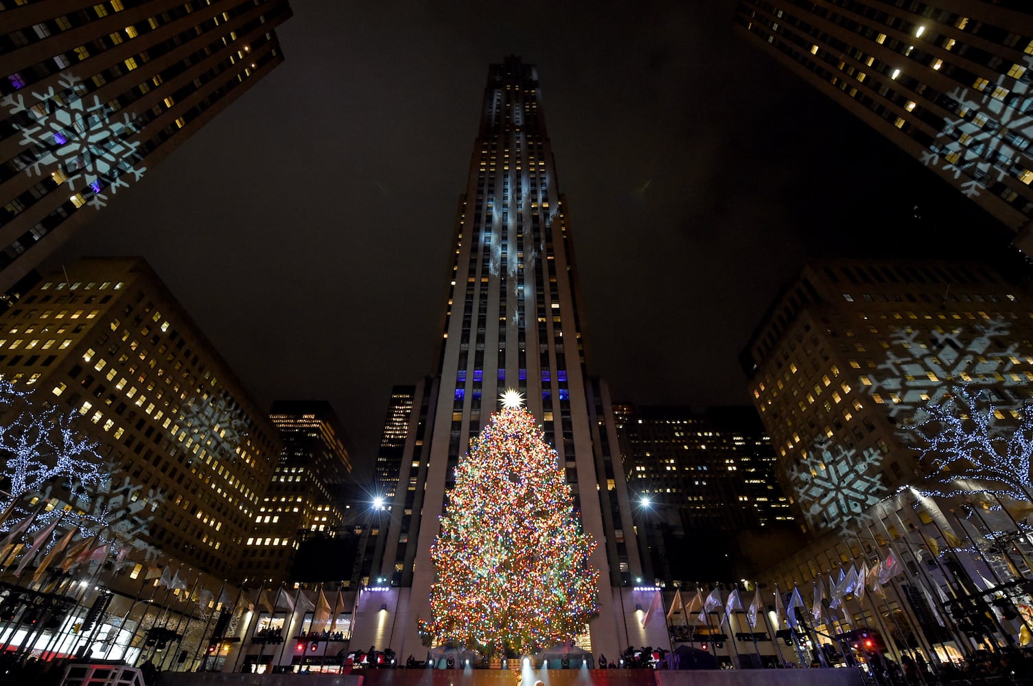 Photos: Rockefeller Center Christmas Tree Lighting 2018