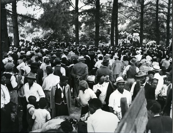 Emancipation Celebration in the community of Lincoln Park in the Thomaston, GA area, 1946. Courtesy of Thomaston-Upson Archives