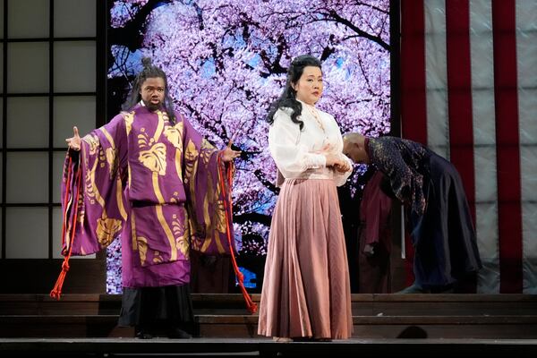 Leroy Davis as Prince Yamadori and Sato in Atlanta Opera's "Madama Butterfly."