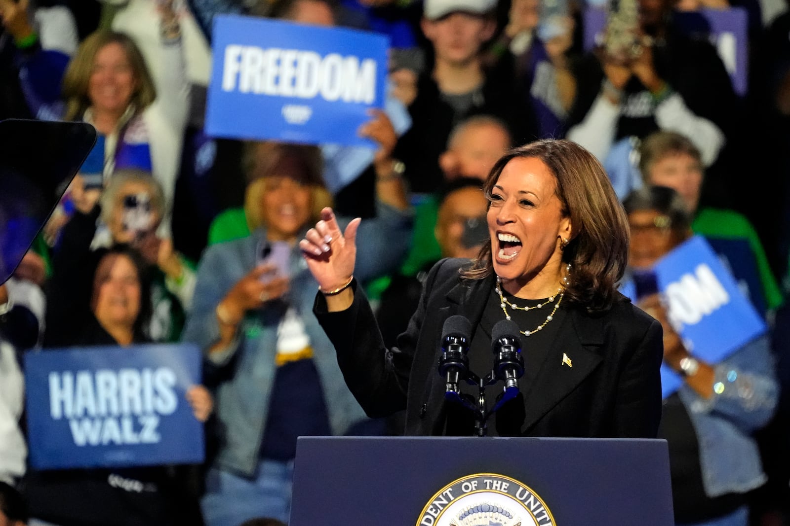 Vice President Kamala Harris is campaigning in Pennsylvania today.