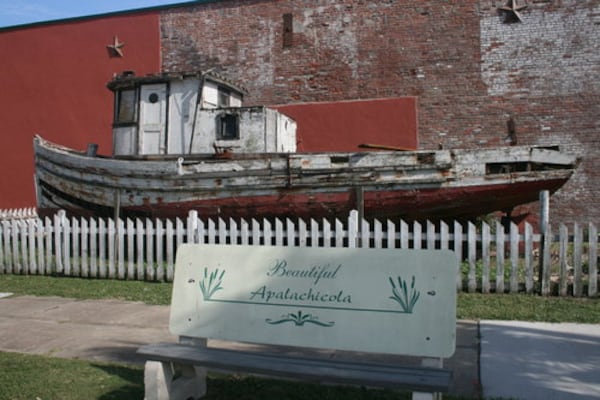 Our 15th anniversary on the Forgotten Coast ... an old ship in Apalachicola, Fla.