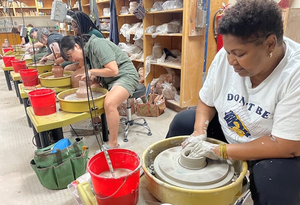 Make a vase at a pottery class at the Spruill Center for the Arts. Courtesy of Spruill Center for the Arts