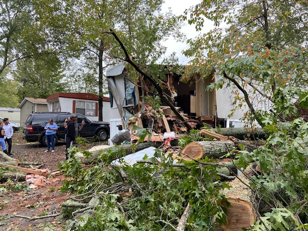 A 22-year-old was killed Thursday morning in Cherokee County when a large oak tree crashed through his bedroom as he slept.