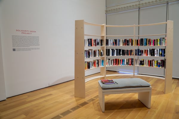 "The Solidarity Book Project" is part of the Sonya Clark exhibit "We Are Each Other" at the High Museum of Art.