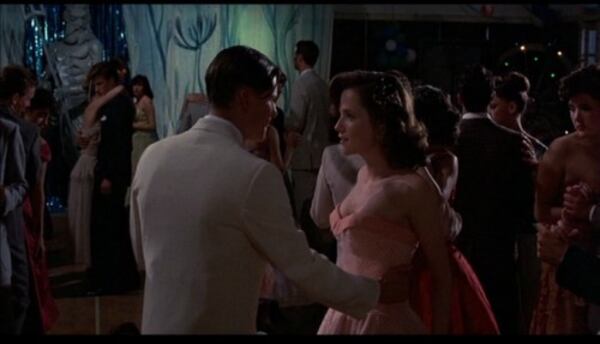 Lea Thompson dancing in "Back to the Future" three decades ago.