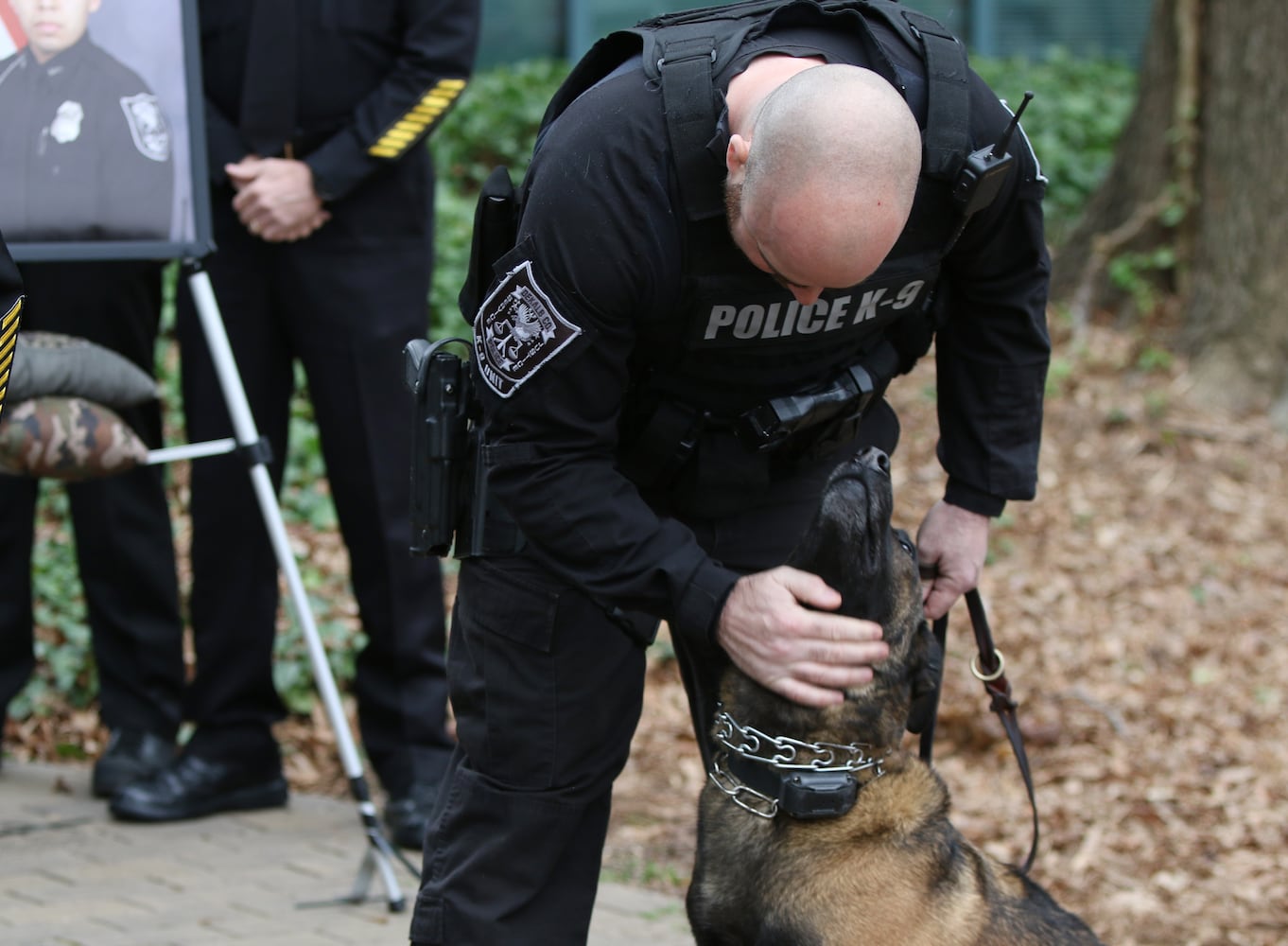 DeKalb Police welcome back K-9 Indi with Purple Heart