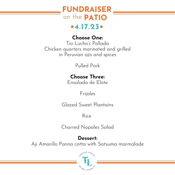 The menu for a pollada at Tio Lucho's to raise money for the residents of the North High Ridge Apartments, who lost everything in a devastating fire in early April.