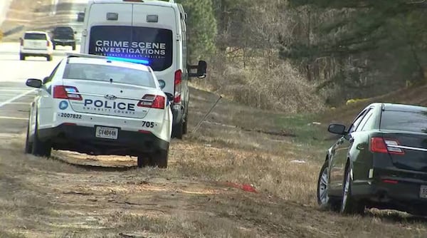 Gwinnett County police investigated an area off Drowning Creek Road near Dacula after a passerby discovered skeletal remains there.