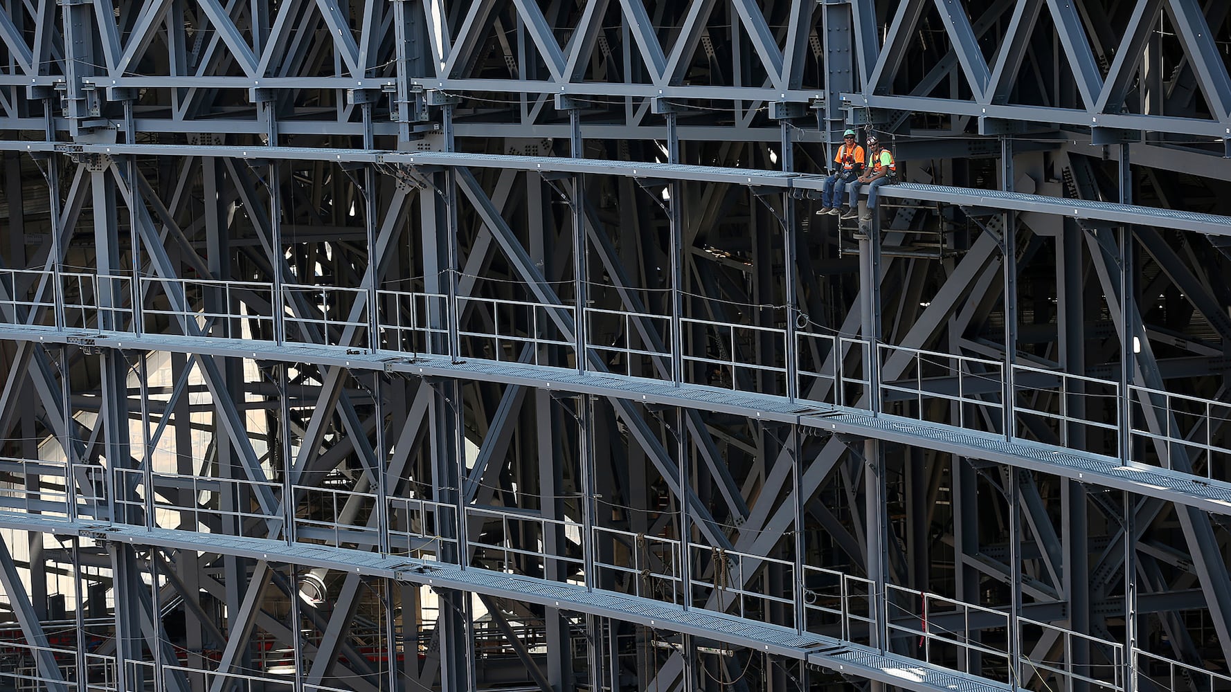 View from atop Mercedes-Benz Stadium