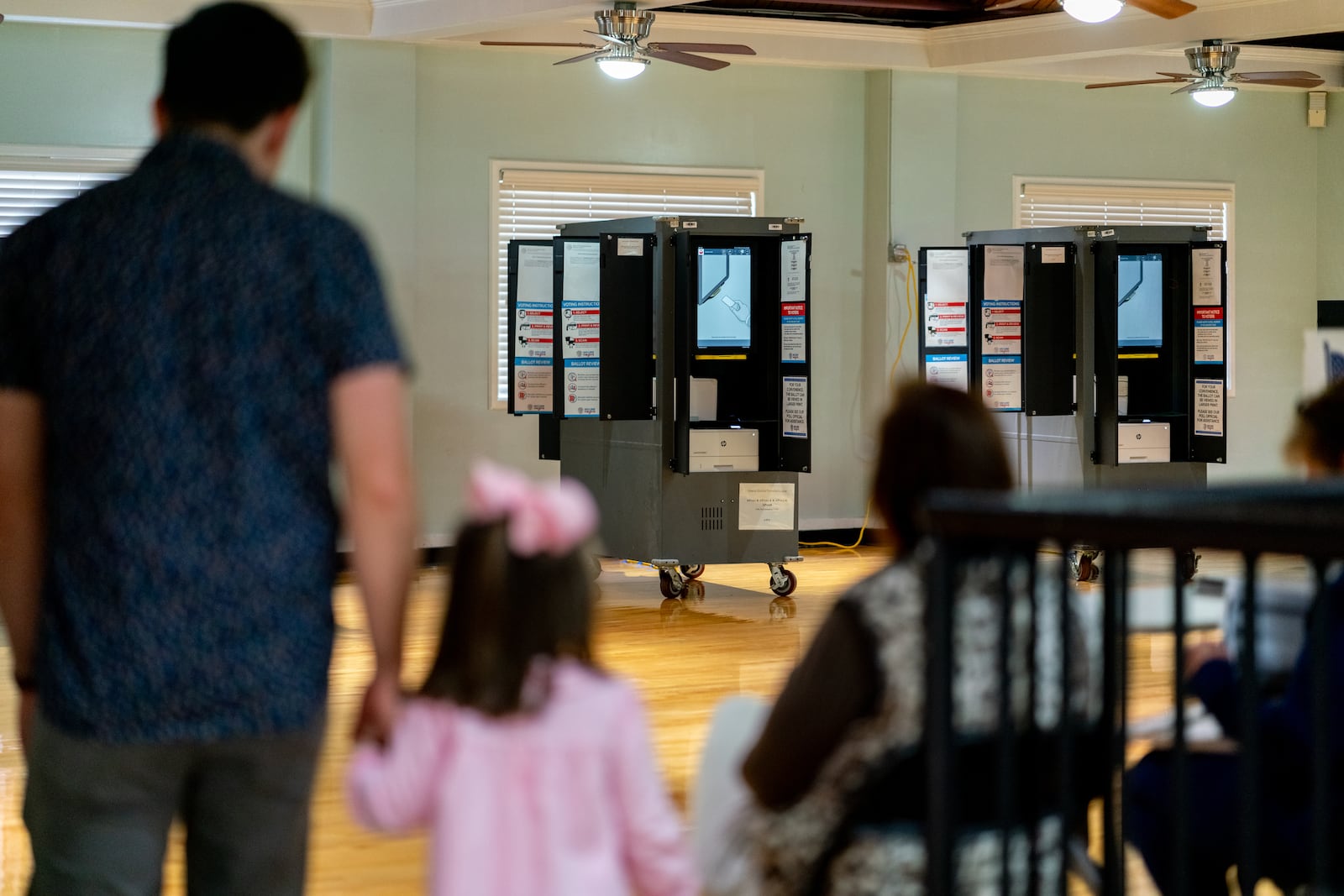 Voters cast their ballots in Cobb County, Georgia. November 5th, 2024 (Ben Hendren for the Atlanta Journal-Constituion)