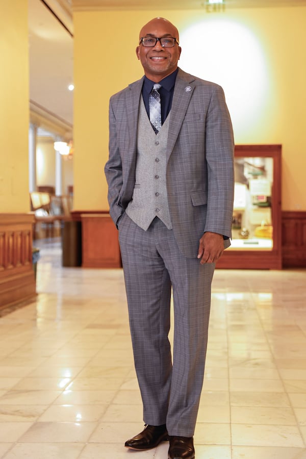 Sen. Harold Jones II, D-Augusta, poses for a photo at the Georgia State Capitol on on Monday, March 10, 2025. (Natrice Miller/ AJC)