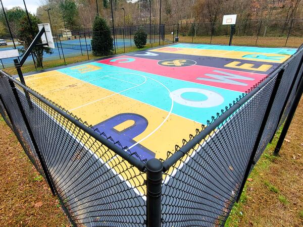 The artist Chozen also has done two murals including this one in Brookdale Park in East Point.