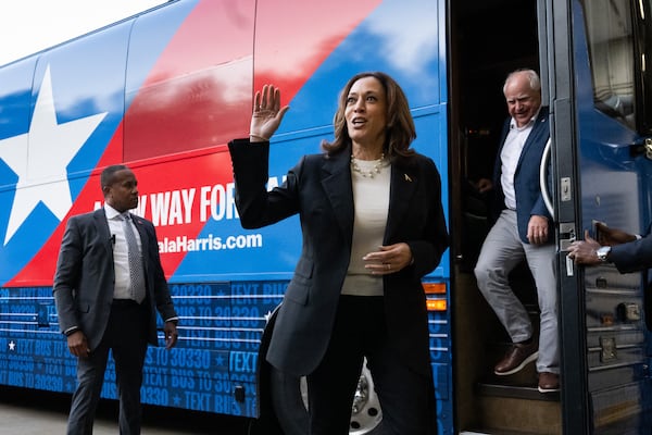 Vice President Kamala Harris, the Democratic presidential candidate, made a campaign swing through South Georgia less than a month ago, including a high-energy rally in Savannah. (Saul Loeb/AFP/Getty Images/TNS)