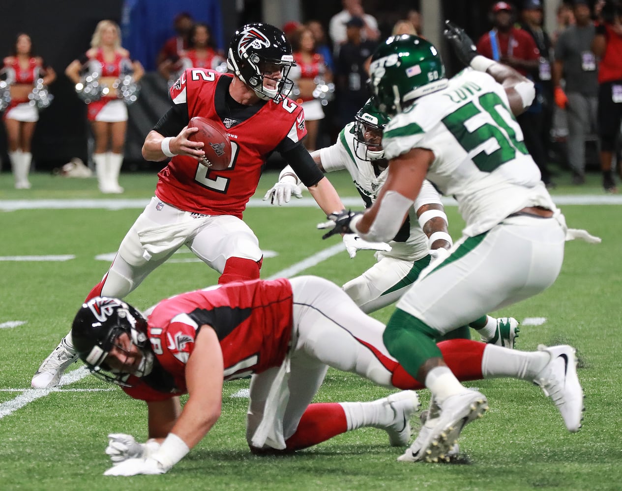 Photos: Falcons host Jets in third exhibition game