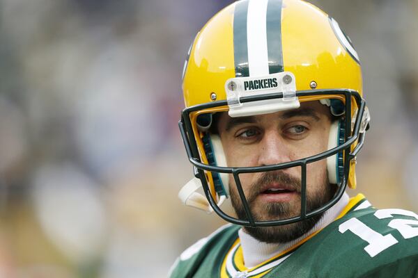 Green Bay Packers' Aaron Rodgers before an NFL football game against the New England Patriots Sunday, Nov. 30, 2014, in Green Bay, Wis. (AP Photo/Mike Roemer) Green Bay Packers' Aaron Rodgers before an NFL football game against the New England Patriots Sunday, Nov. 30, 2014, in Green Bay, Wis. (AP Photo/Mike Roemer)