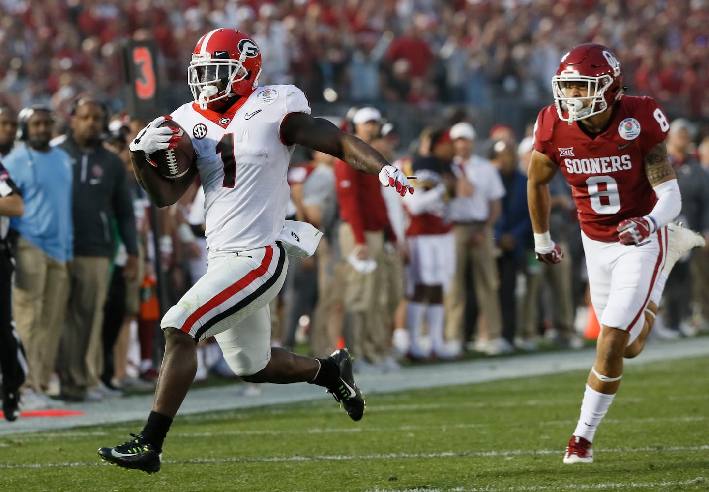 Photos: Bulldogs outlast Sooners in Rose Bowl