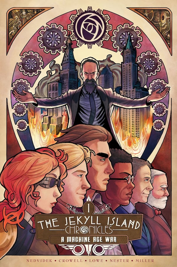 “The Jekyll Island Chronicles” is a series of graphic novels set in an alternate U.S. history and centered around the Georgia island, written by three local comics creators. The first volume was published in May 2016. CONTRIBUTED