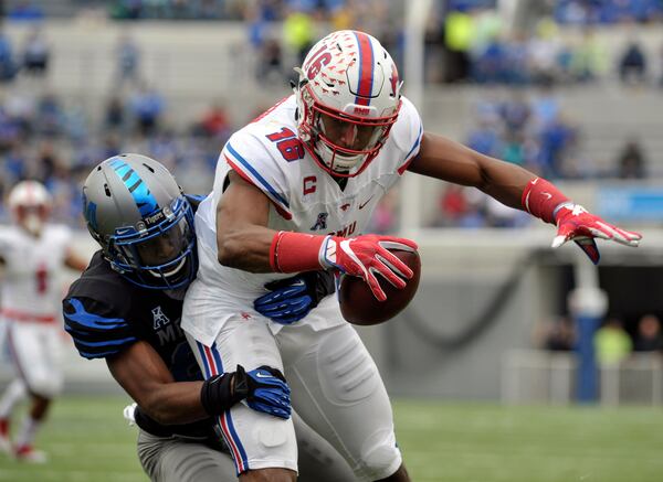 SMU wide receiver Courtland Sutton caught 62 passes for 1,017 yards this season.