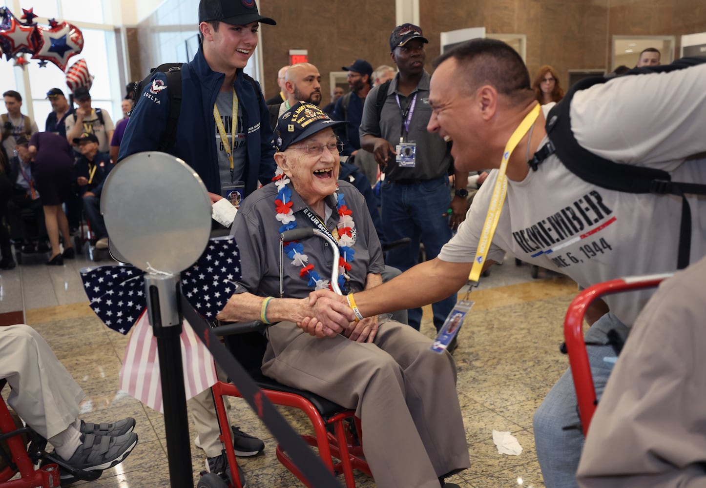 WWII Veterans Delta flight to Normandy