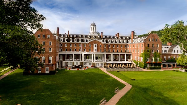 The historic, 132-room Otesaga Resort sits on the shores of Otsego Lake in Cooperstown. 
Courtesy of The Otesaga Resort Hotel