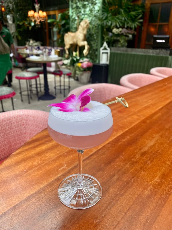 The Garden Room is an enchanting escape, with stunning cocktails like the I Love Lychee, a vodka and lychee fruit concoction. Courtesy of Vanessa Boyd