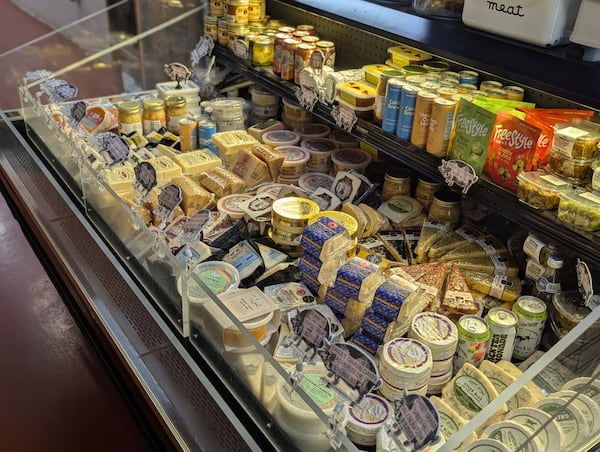 The Spotted Trotter offers an array of artisan products that include local and regional cheeses. (Courtesy of Kevin Ouzts)