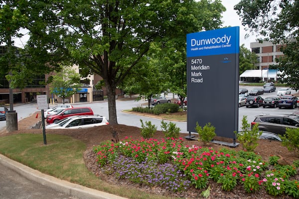 The Dunwoody Health and Rehabilitation Center nursing home said it notified the state of a COVID-19 outbreak by July 5. But the state said that the outbreak figures weren’t reported until 10 days later. STEVE SCHAEFER FOR THE ATLANTA JOURNAL-CONSTITUTION