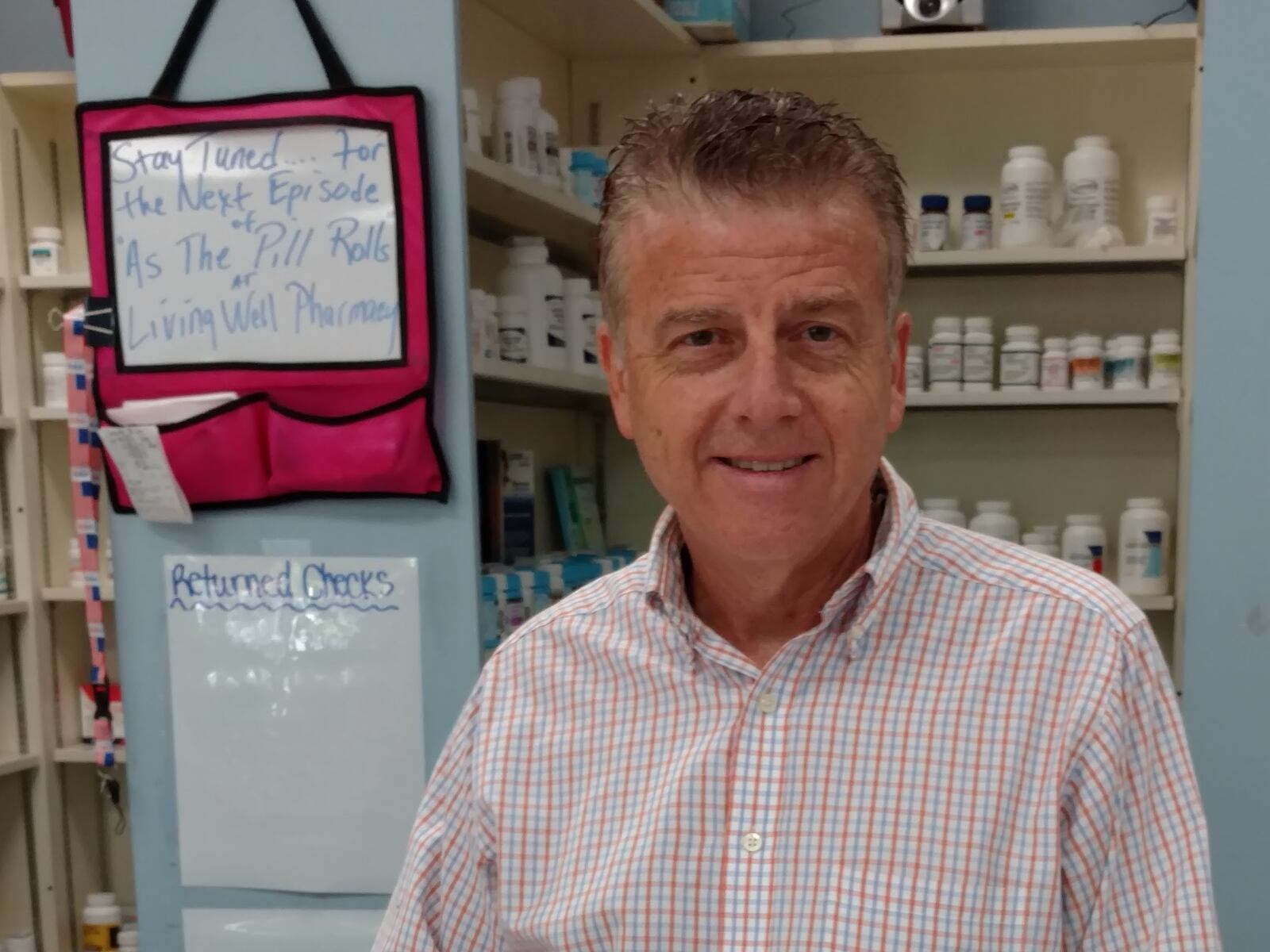 Vic Johnson, pharmacist and owner of the Living Well Pharmacy in Augusta.