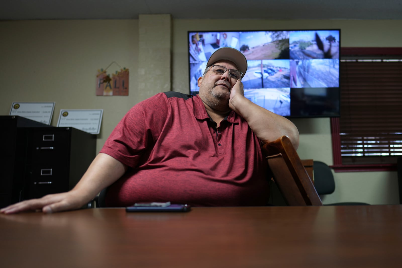 Jorge Bazan, general manager of union water supply corporation, a democrat talks about voting for Republican Donald Trump for president, Wednesday, Nov. 6, 2024, in Rio Grande City, Texas. (AP Photo/Eric Gay)