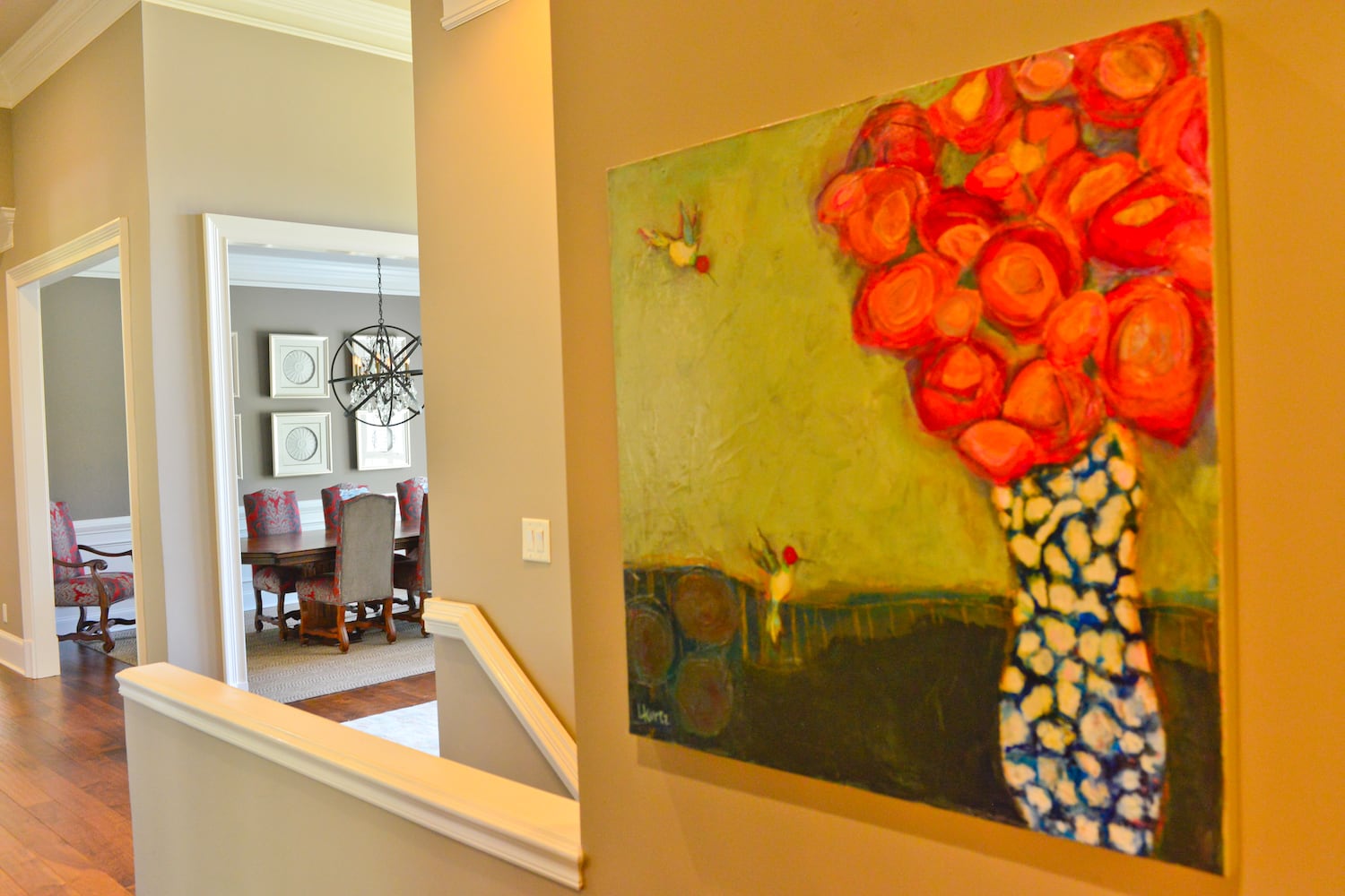 Local artwork decorates this Woodstock home