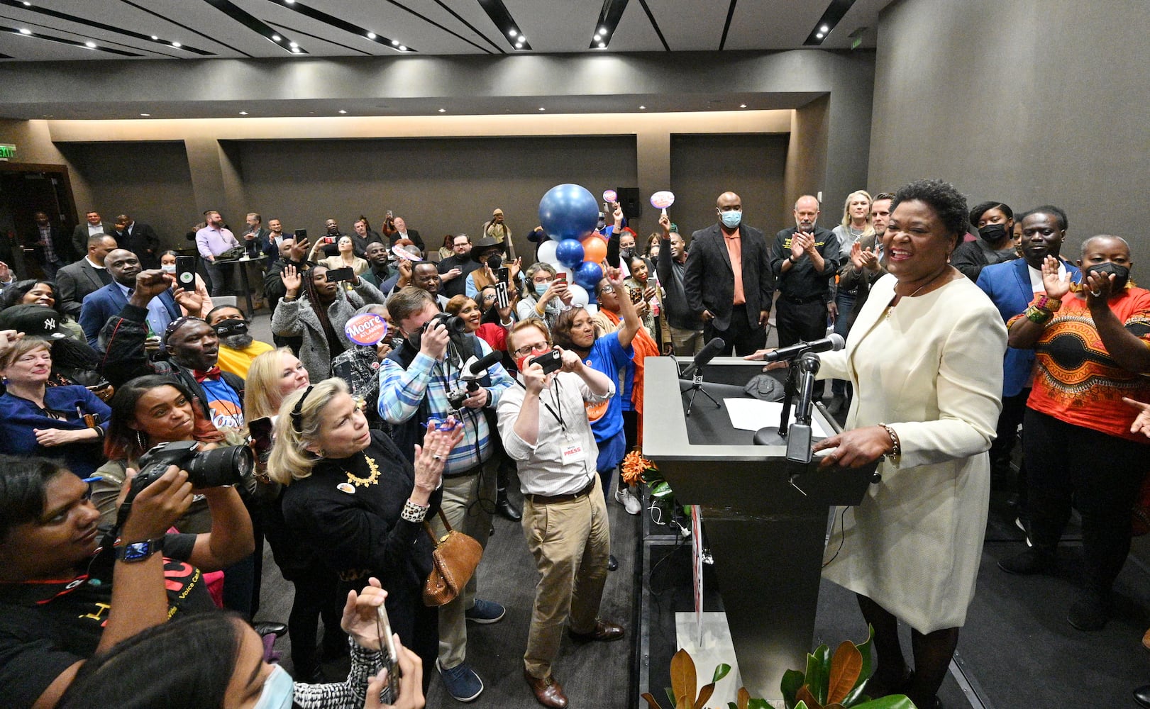 Atlanta mayoral candidate Felicia Moore watch party