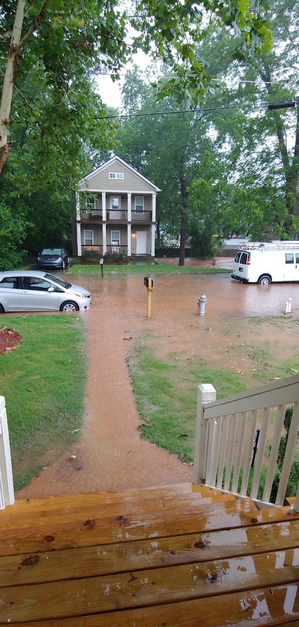 A recent storm flooded Christian Tomas’ home on South Avenue in the Summerhill/Peoplestown community. Tomas said this is the second time a brief rainstorm has caused flooding.