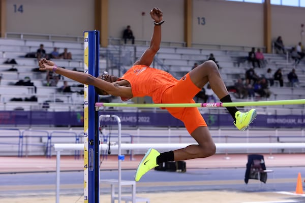 Clayton State University student and Jonesboro City Councilman Alfred Dixon competes at the 2023 Emory Crossplex Showdown in January. (Courtesy of Michael Wade)