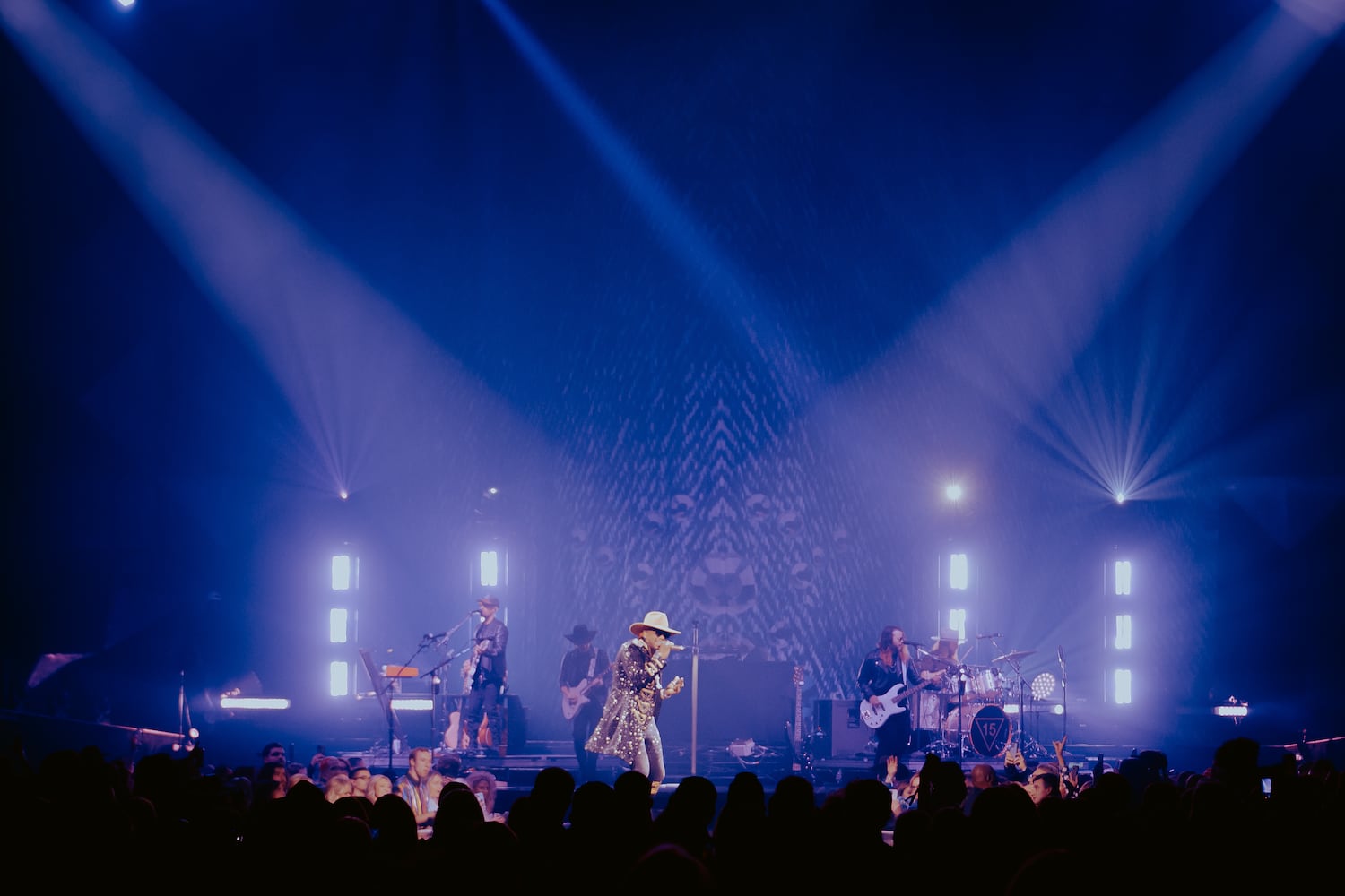 Jimmie Allen performs at the State Farm Arena on February 7, 2023. He is Carrie Underwood’s very special guest throughout the Denim & Rhinestones Tour. (Sophie Harris for The Atlanta Journal-Constitution).