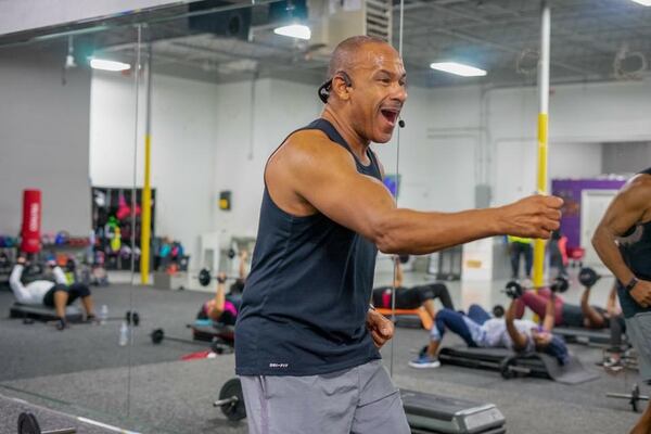 Rodney J. Russell leads a class at Tadda’s Fitness. A boot camp at Tadda’s changed his life. CONTRIBUTED BY ROBYN ELICIA