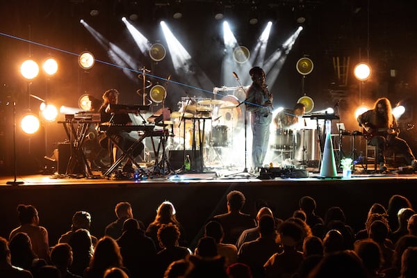 André 3000 kicked off his six-show Atlanta trek with a concert at Variety Playhouse of Feb. 27, 2024. The rapper and flautist delivered a freeform concert experience where he expressed his love for his hometown. Photo credit: Tiffany Powell