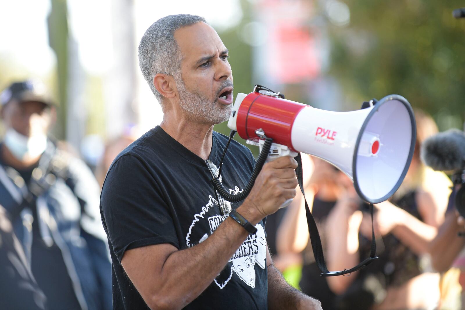 Kamau Franklin is a community organizer who opposes the proposed police training center. (Daniel Varnado for The Atlanta Journal-Constitution)