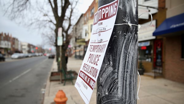 A greased pole stands near the intersection of Broad and Shunk Streets in South Philadelphia before the NFC Championship Sunday, Jan. 21, 2018.