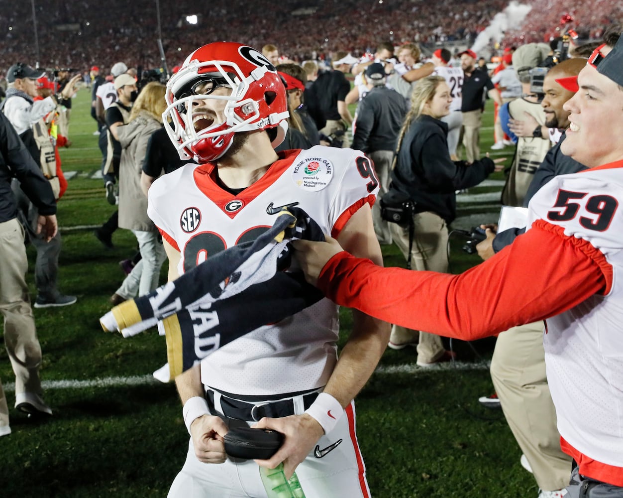 Photos: Bulldogs celebrate Rose Bowl victory