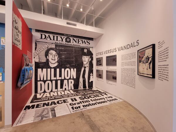 The "Cities versus Vandals" exhibit at the Museum of Graffiti in Miami. 
Courtesy of Wesley K.H. Teo