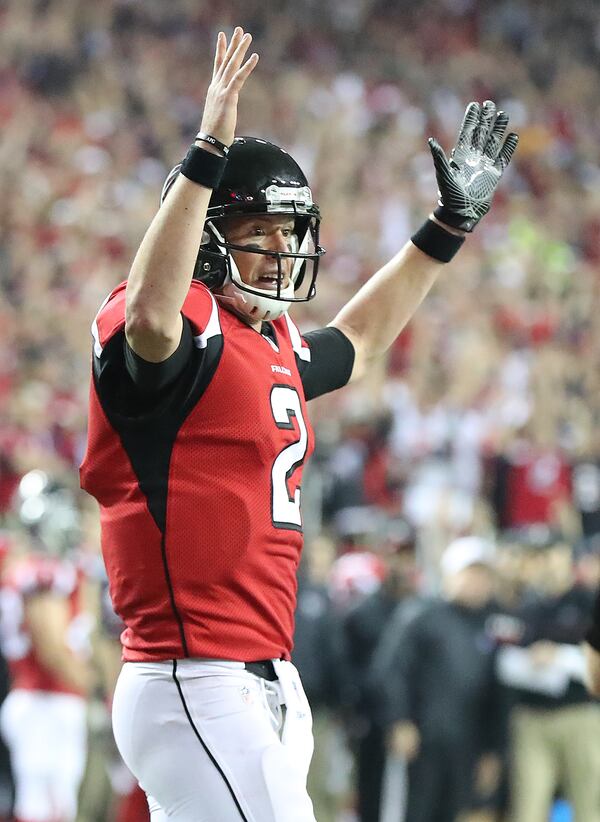  The work of a deserving MVP. Photo: Curtis Compton/ccompton@ajc.com