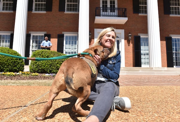 First lady Marty Kemp will host her fifth Pet Adoption Day and Georgia Grown Festival at the Governor’s Mansion on Oct. 21. (Hyosub Shin/AJC)