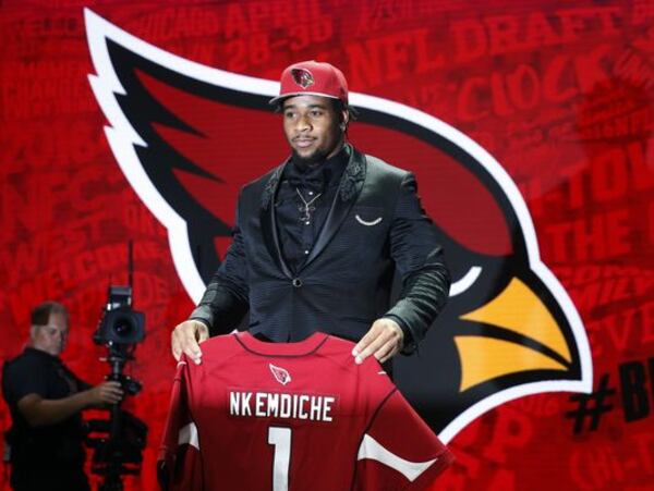 Former Grayson star Robert Nkemdiche was taken as the 29th overall NFL Draft pick to the Arizona Cardinals. (AP Photo/Charles Rex Arbogast)